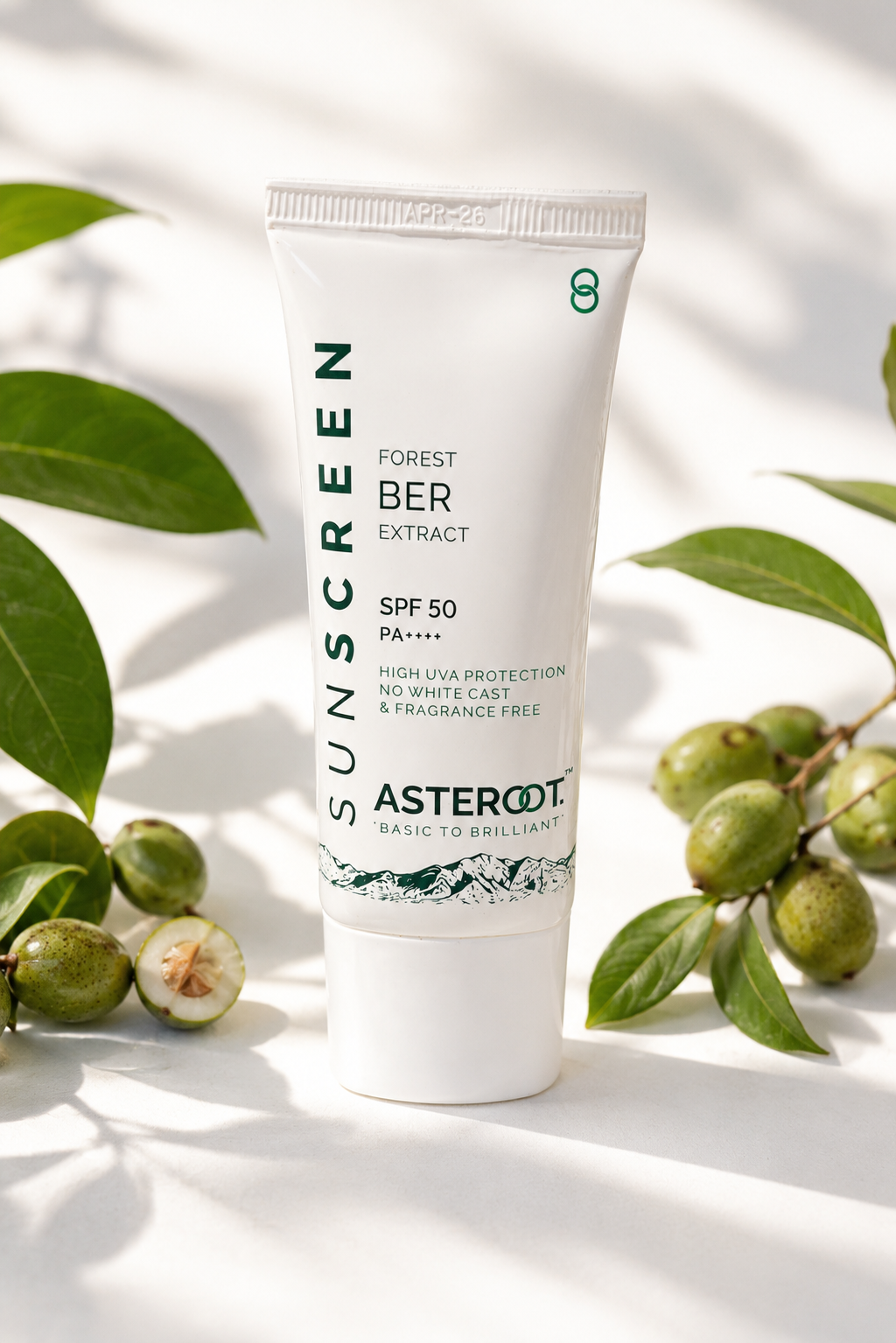 SUNSCREEN  - High UVA Protection, No White Cast & Fragrance Free, SPF 50 PA++++  Raise with Forest Ber Extract 50gm